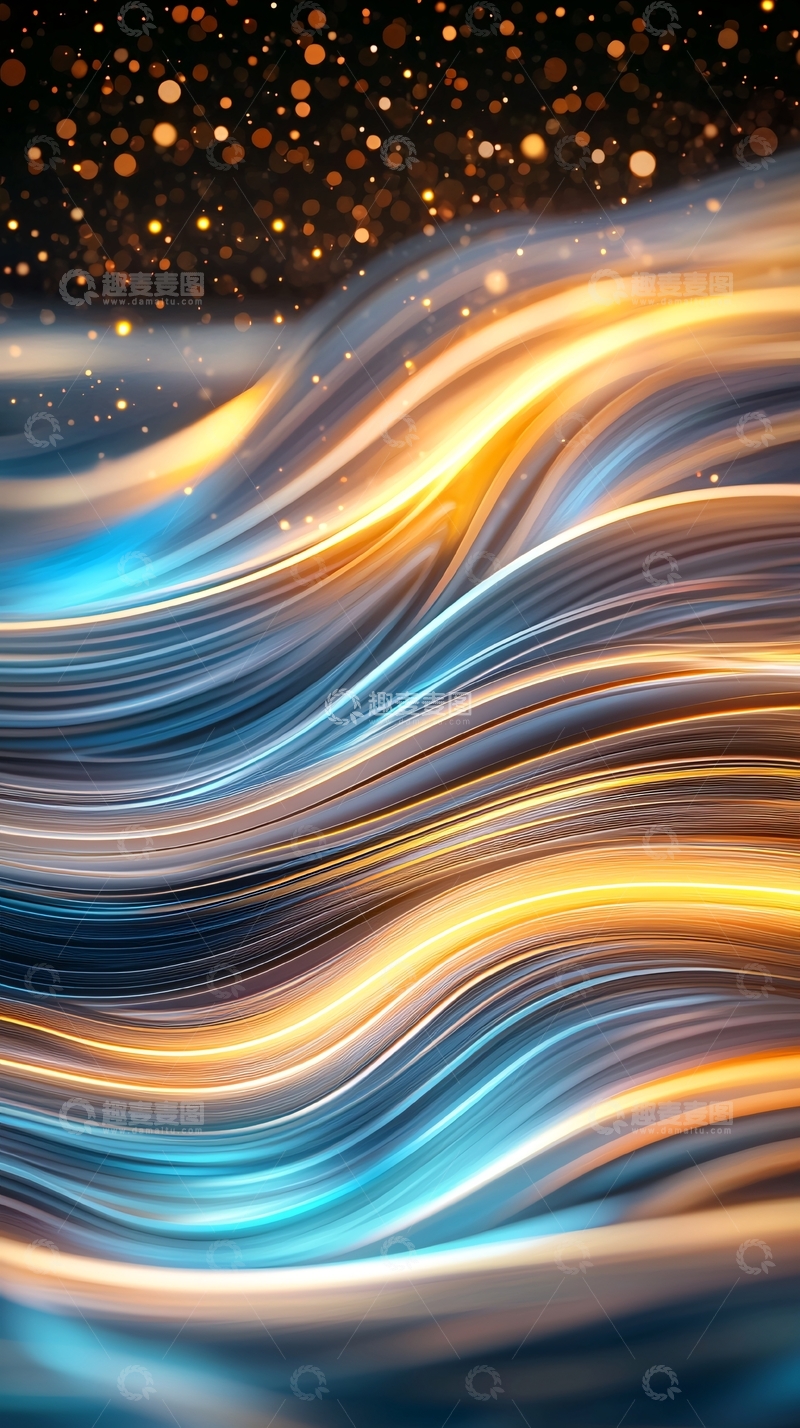 高清大图下载【趣麦麦图】光线流动抽象背景