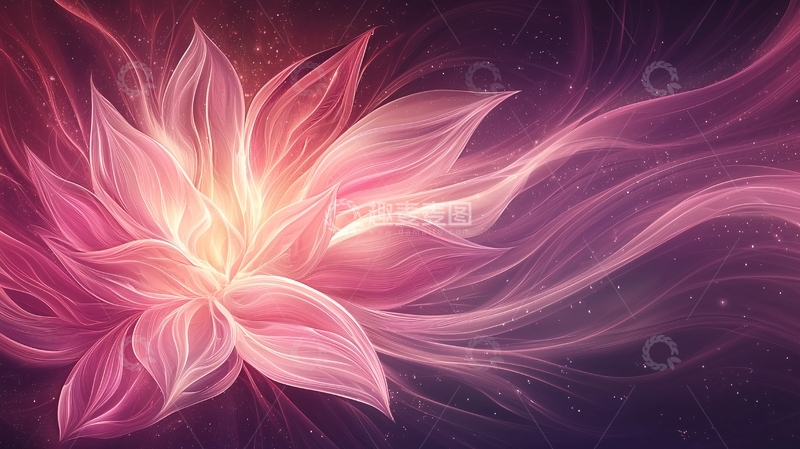 发光的花朵高清图片