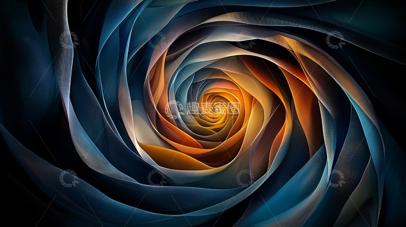 高清大图下载【趣麦麦图】抽象漩涡艺术