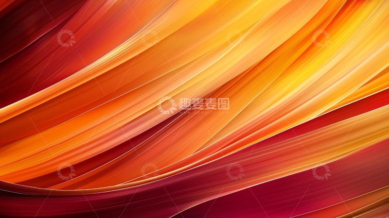 高清大图下载【趣麦麦图】抽象彩色流动曲线背景