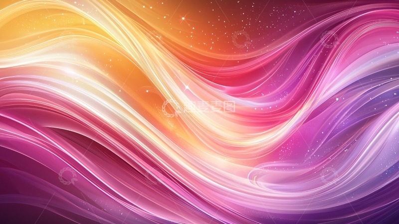 高清大图下载【趣麦麦图】彩色光线流动背景