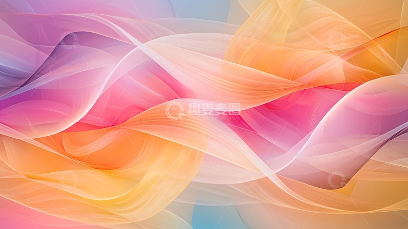 高清大图下载【趣麦麦图】抽象彩色流动背景
