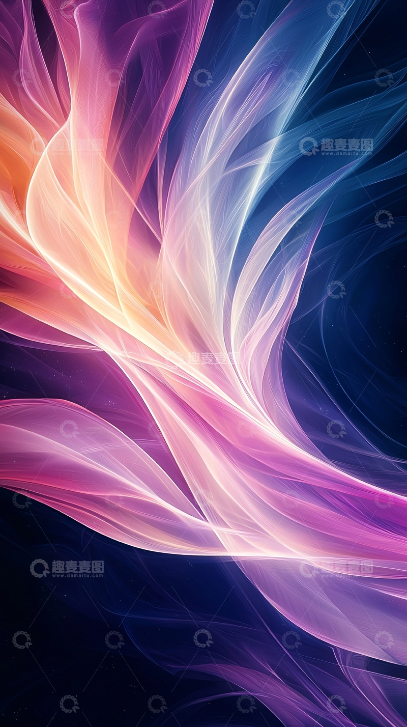 高清大图下载【趣麦麦图】色彩流动的抽象艺术