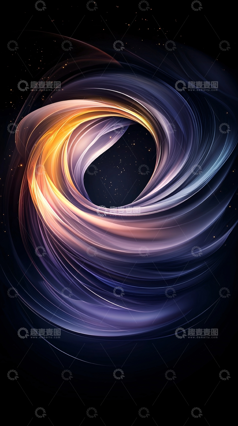 高清大图下载【趣麦麦图】漩涡状彩色光线背景