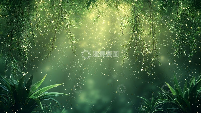 高清大图下载【趣麦麦图】绿意盎然的神秘森林