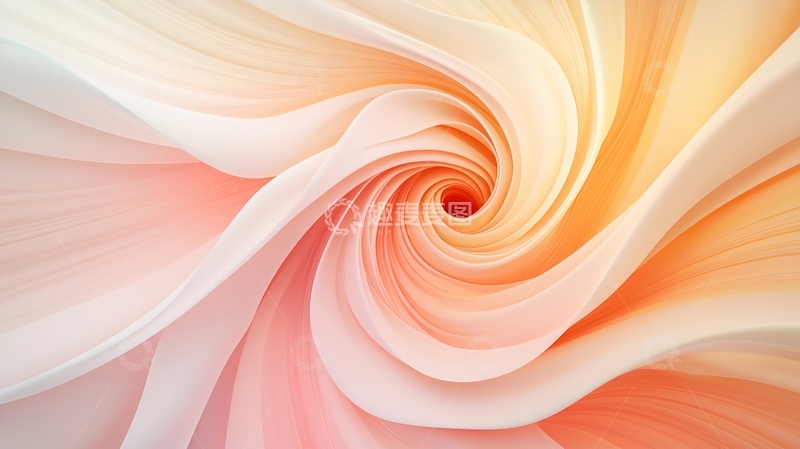 高清大图下载【趣麦麦图】抽象漩涡柔和色彩