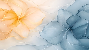 花朵水彩风格背景