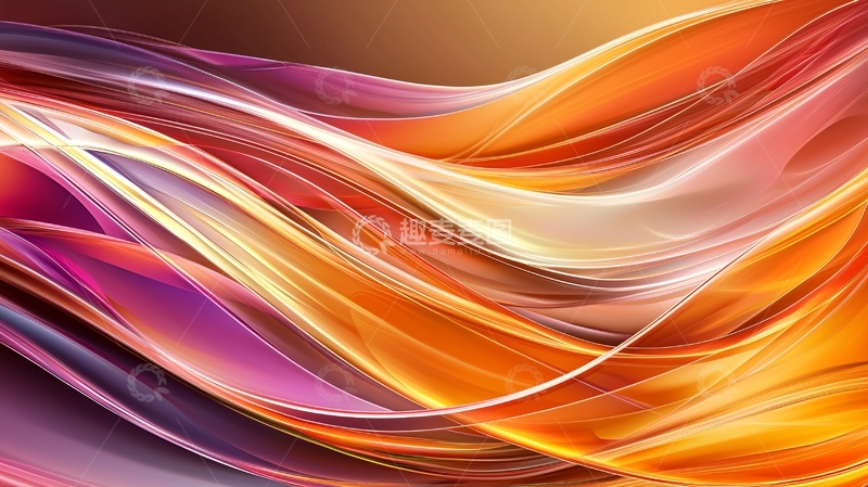 高清大图下载【趣麦麦图】绚丽色彩流动线条
