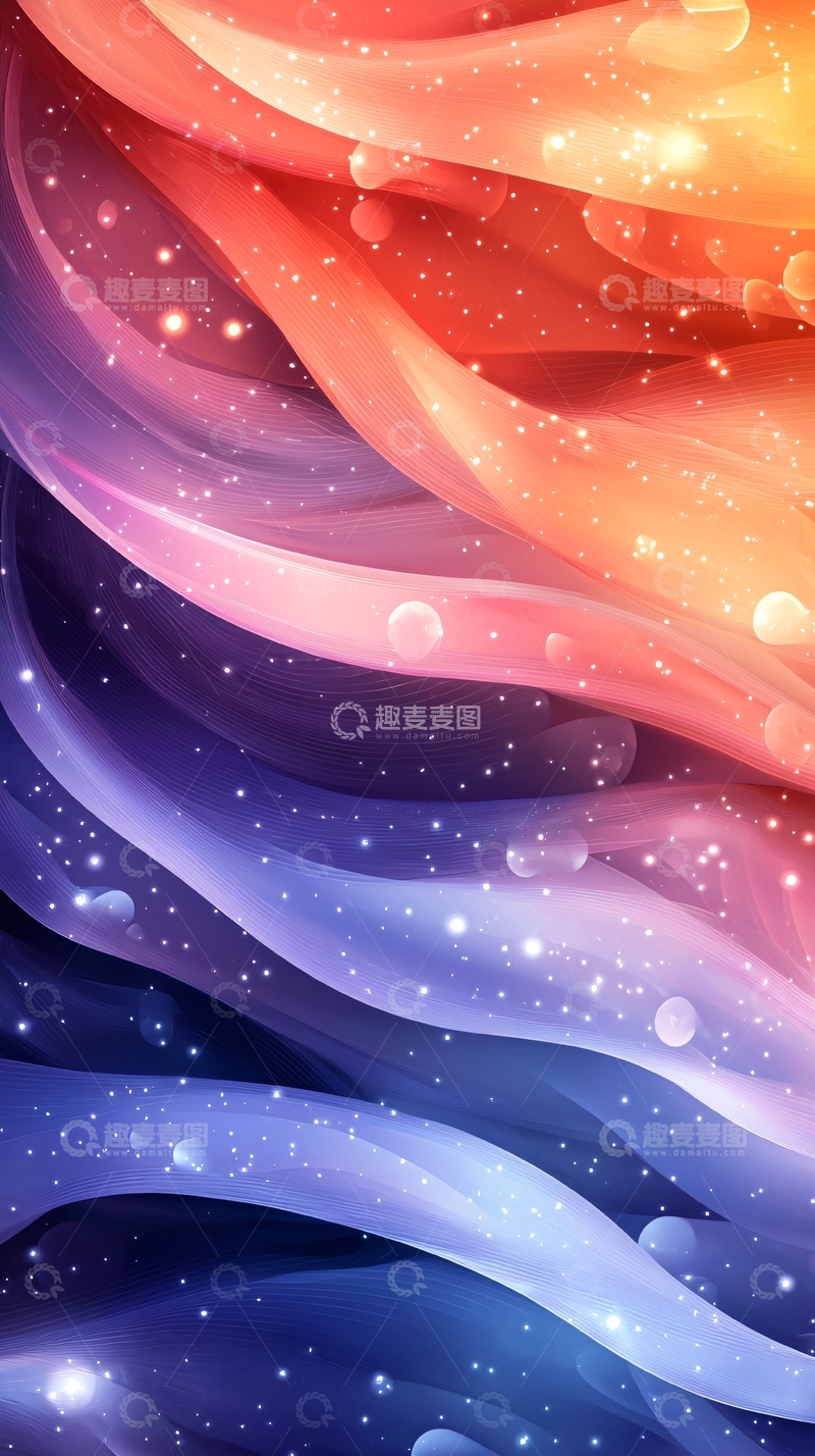 高清大图下载【趣麦麦图】抽象渐变色彩梦幻背景