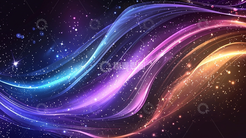 高清大图下载【趣麦麦图】绚丽星空高清图片