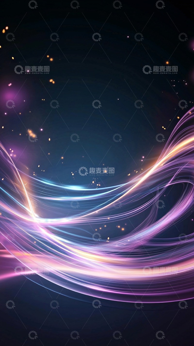 高清大图下载【趣麦麦图】梦幻光线背景