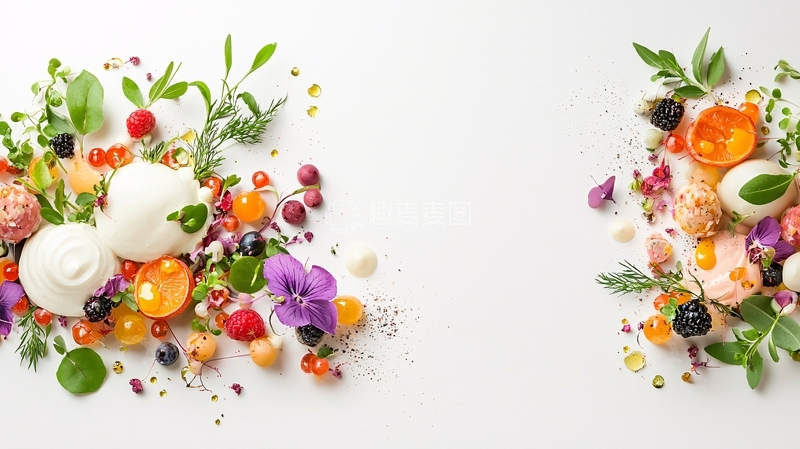 高清大图下载【趣麦麦图】色彩鲜艳的食材拼盘