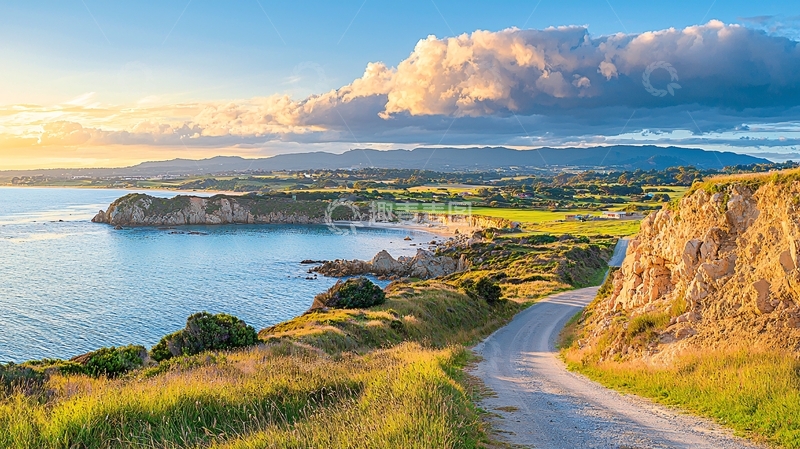 高清大图下载【趣麦麦图】海岸公路风景优美
