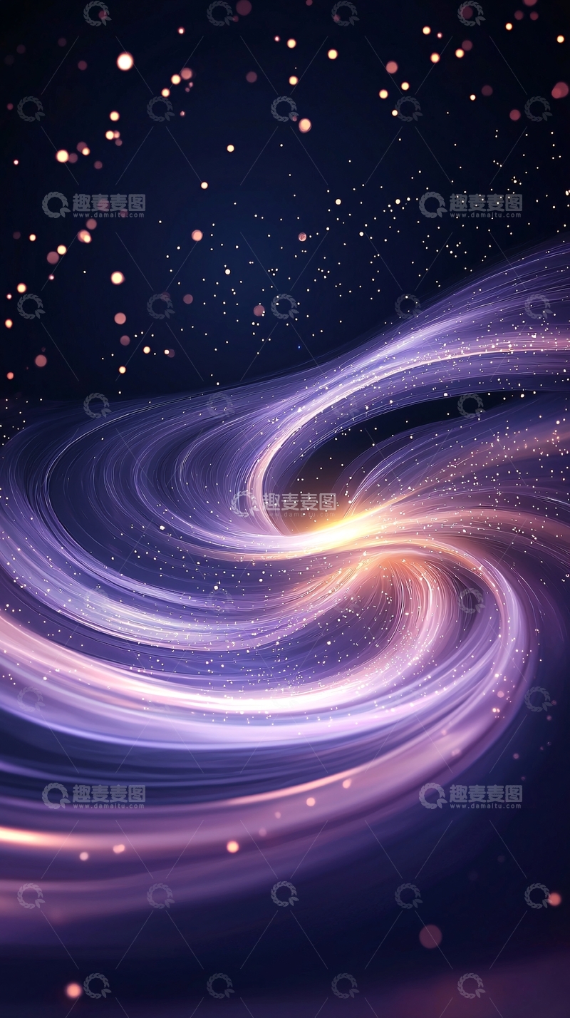 高清大图下载【趣麦麦图】紫色光线能量漩涡背景