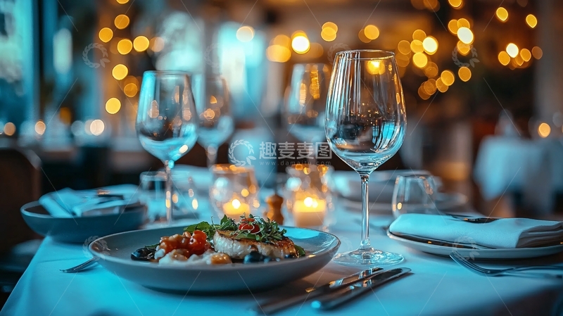 高清大图下载【趣麦麦图】精致餐桌摆设