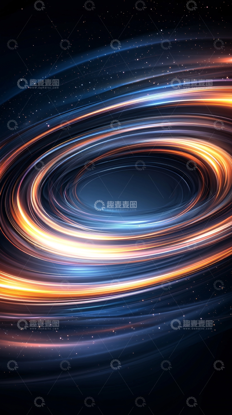 高清大图下载【趣麦麦图】炫彩光晕漩涡背景