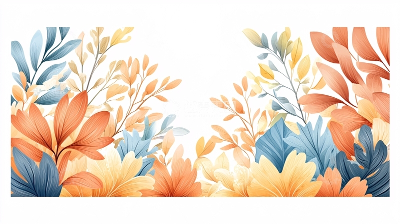 高清大图下载【趣麦麦图】抽象植物背景