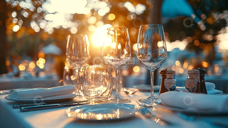 高清大图下载【趣麦麦图】餐桌上的光影