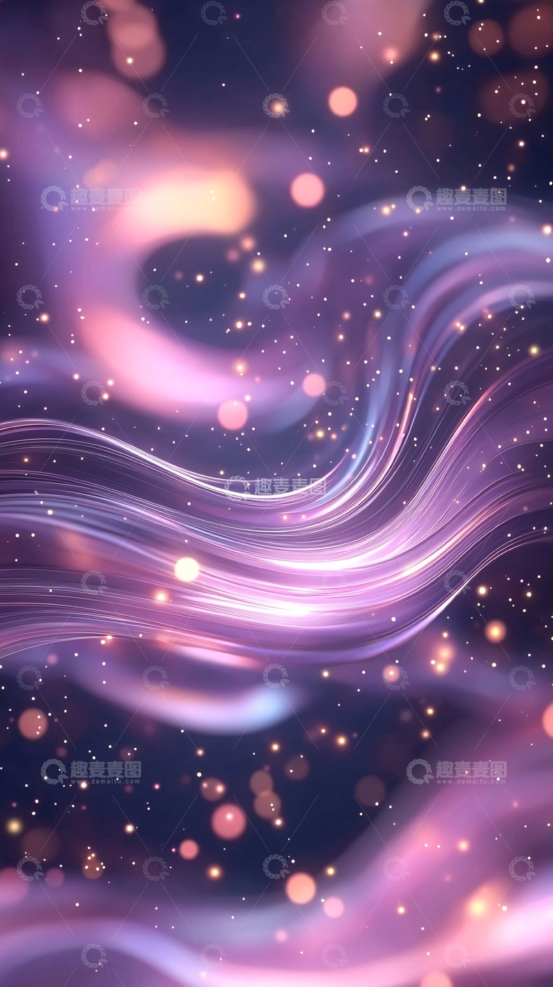 高清大图下载【趣麦麦图】紫色光线流动