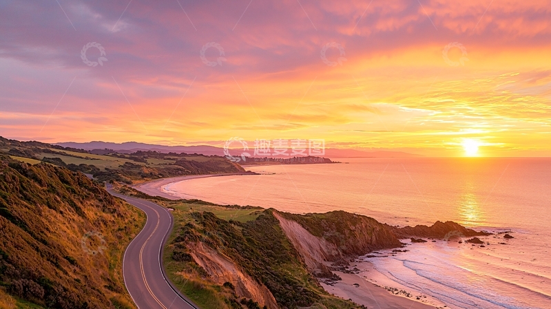 高清大图下载【趣麦麦图】海边日出高清图片