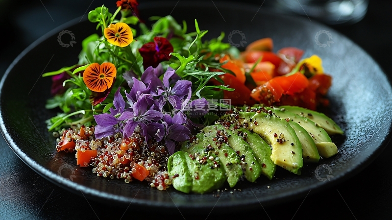 高清大图下载【趣麦麦图】健康餐盘高清图片