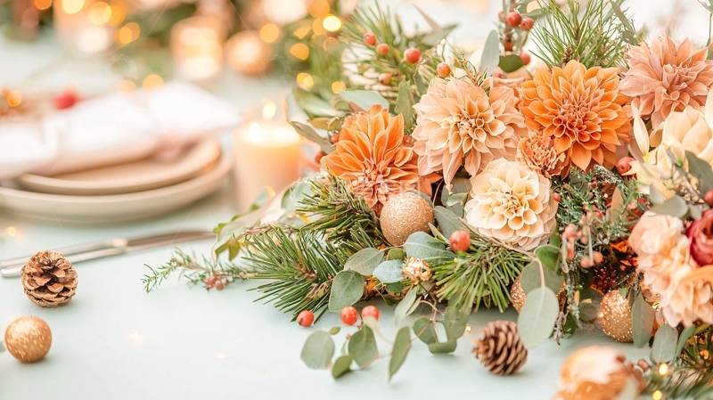 高清大图下载【趣麦麦图】精致餐桌花艺摆拍