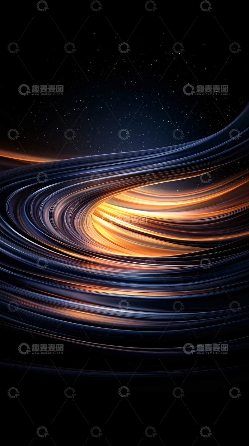 高清大图下载【趣麦麦图】抽象光线流动背景