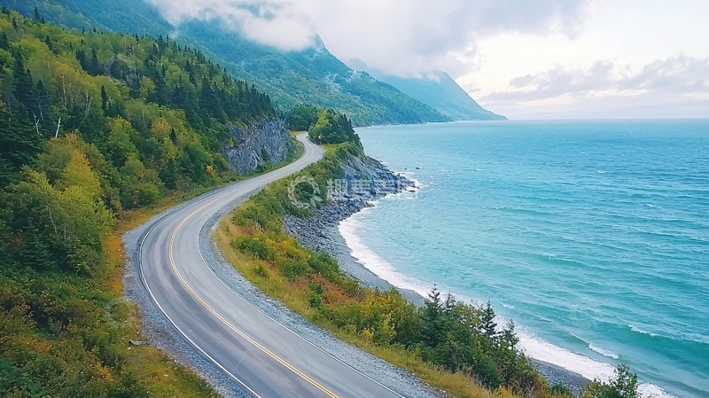 高清大图下载【趣麦麦图】海岸公路风景优美