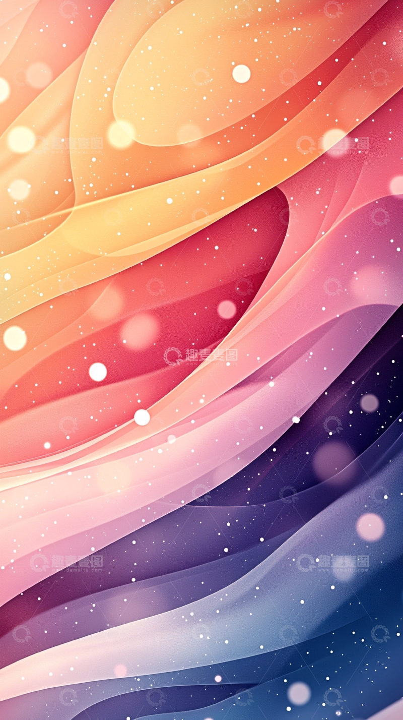 高清大图下载【趣麦麦图】彩色渐变曲线