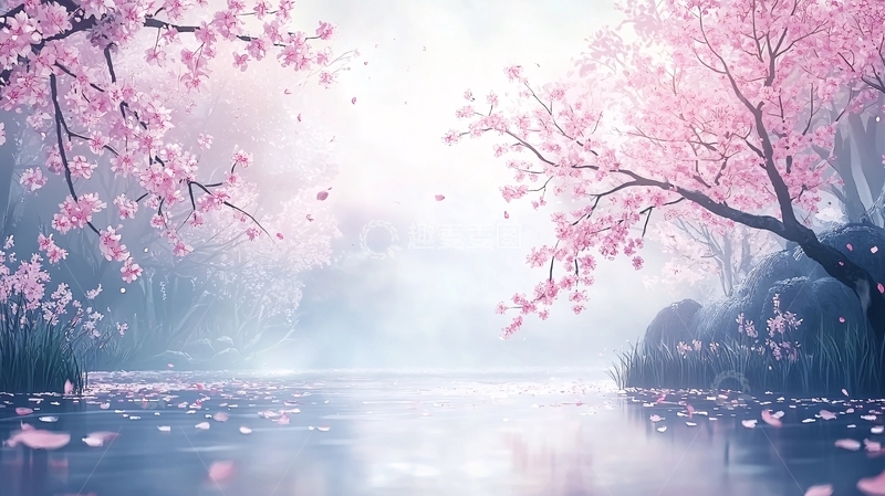 高清大图下载【趣麦麦图】樱花树高清图片