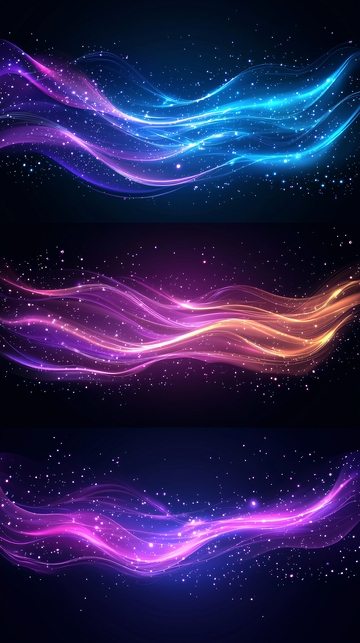 绚丽光线流动背景