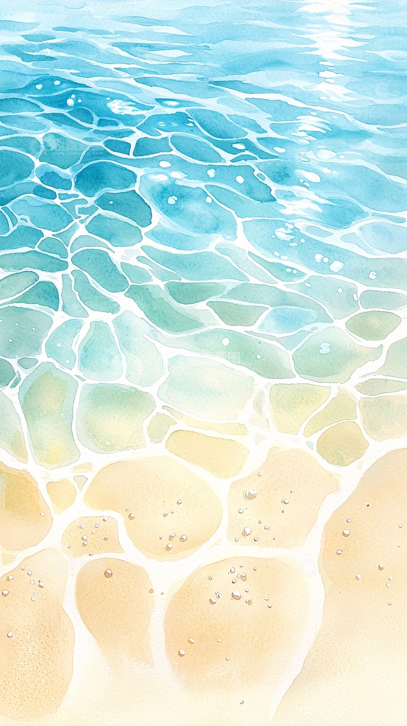 高清大图下载【趣麦麦图】清澈海水映照阳光