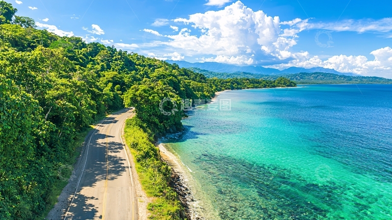 高清大图下载【趣麦麦图】海岛公路风景
