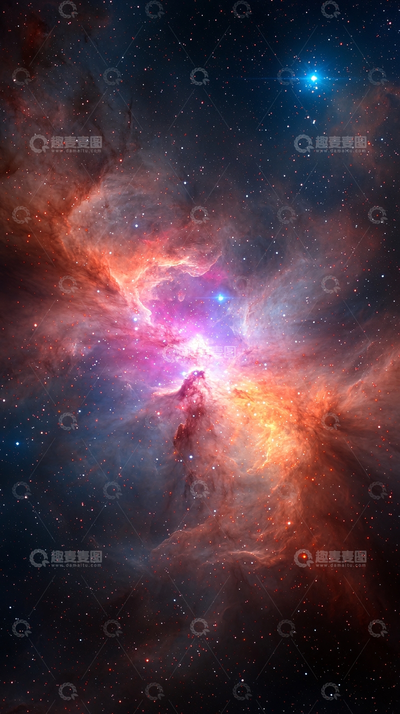 高清大图下载【趣麦麦图】绚丽多彩的宇宙星云