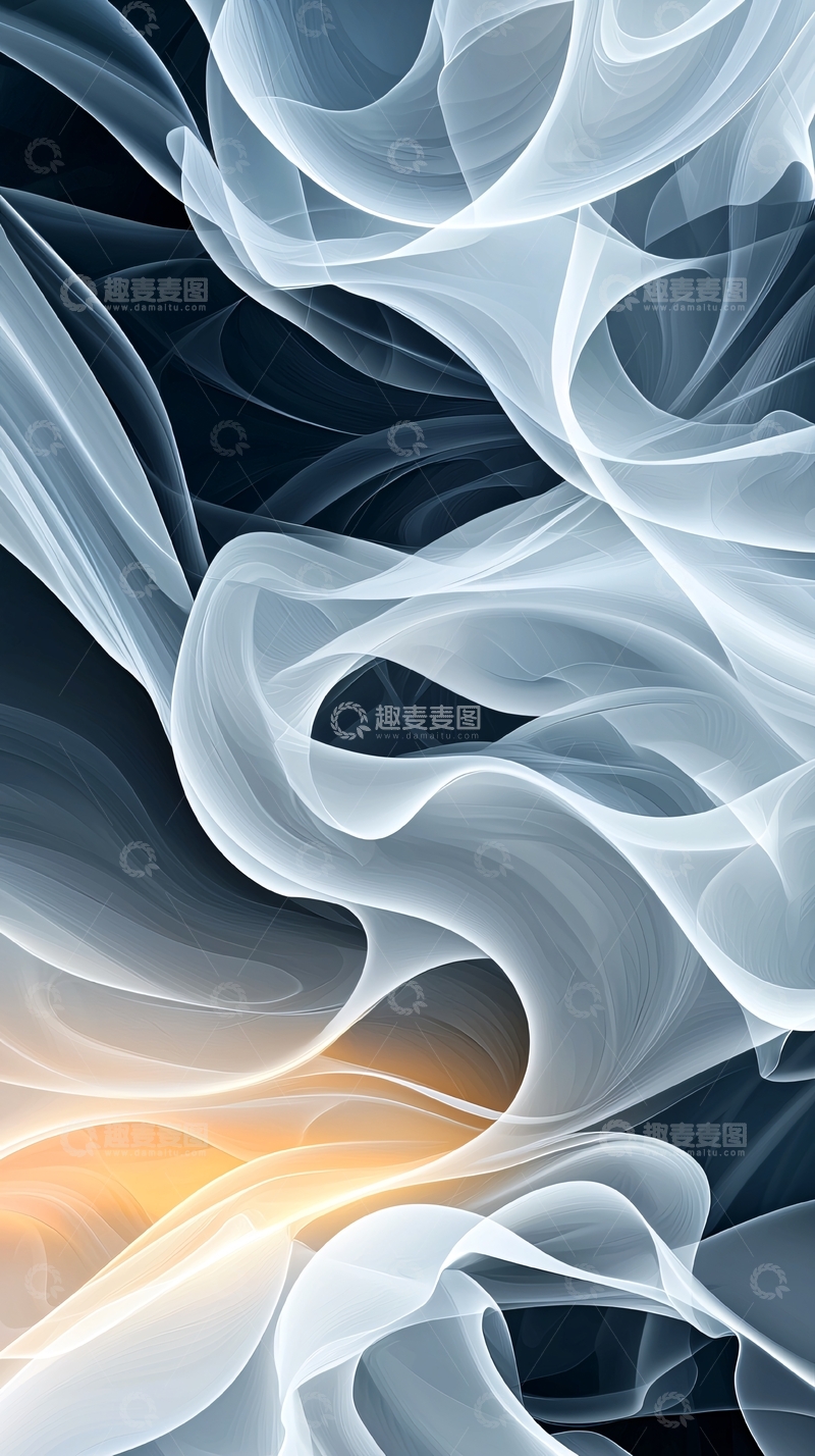 高清大图下载【趣麦麦图】飘渺的白色烟雾