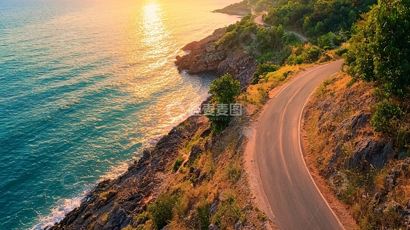高清大图下载【趣麦麦图】蜿蜒海岸公路