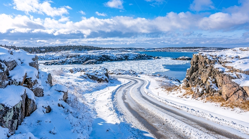高清大图下载【趣麦麦图】雪景公路高清图片