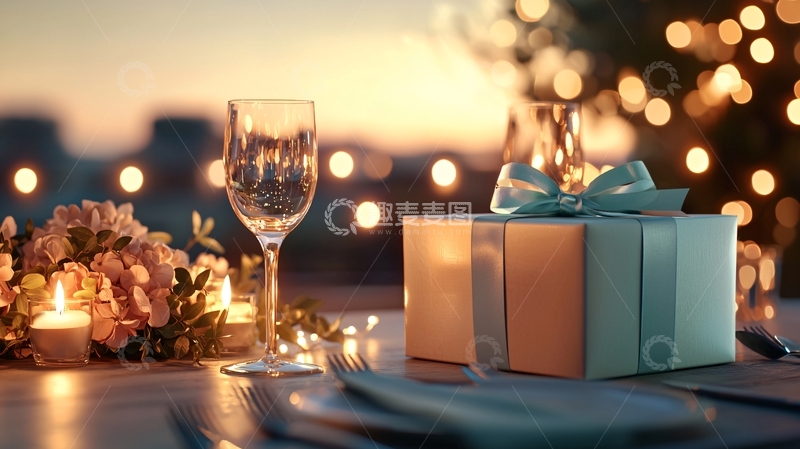 高清大图下载【趣麦麦图】精致晚餐场景氛围