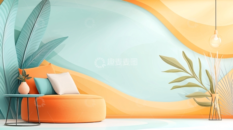 高清大图下载【趣麦麦图】清新简约风家居场景