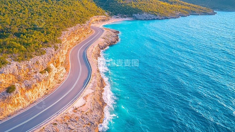 高清大图下载【趣麦麦图】海岸公路高清图片