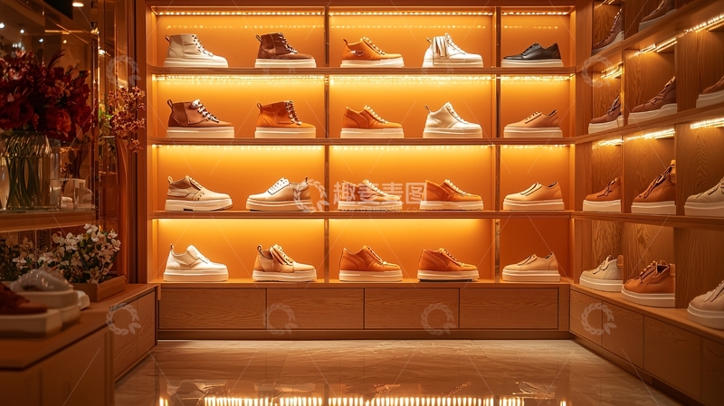 高清大图下载【趣麦麦图】鞋店展示架高清图片