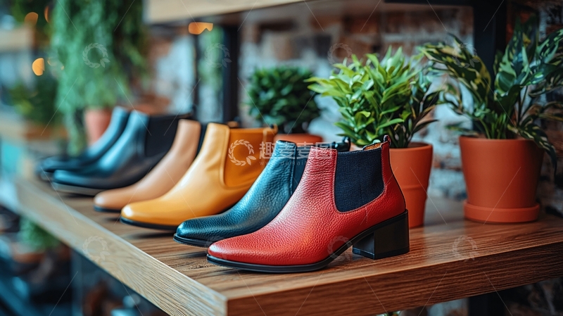 高清大图下载【趣麦麦图】彩色短靴静物展示