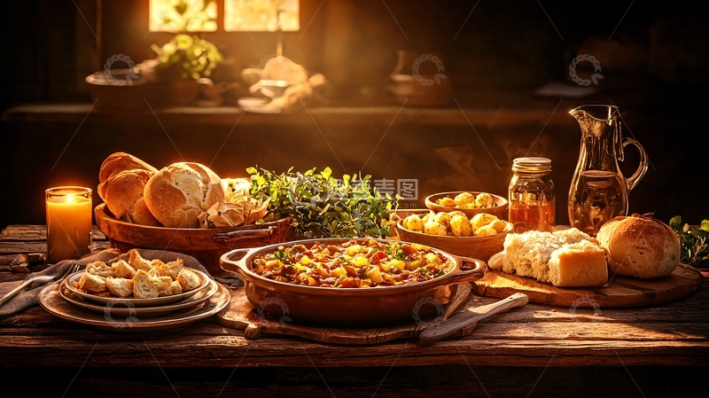 高清大图下载【趣麦麦图】乡村风美食静物
