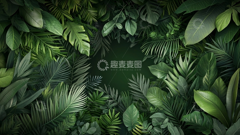 高清大图下载【趣麦麦图】茂密的热带雨林