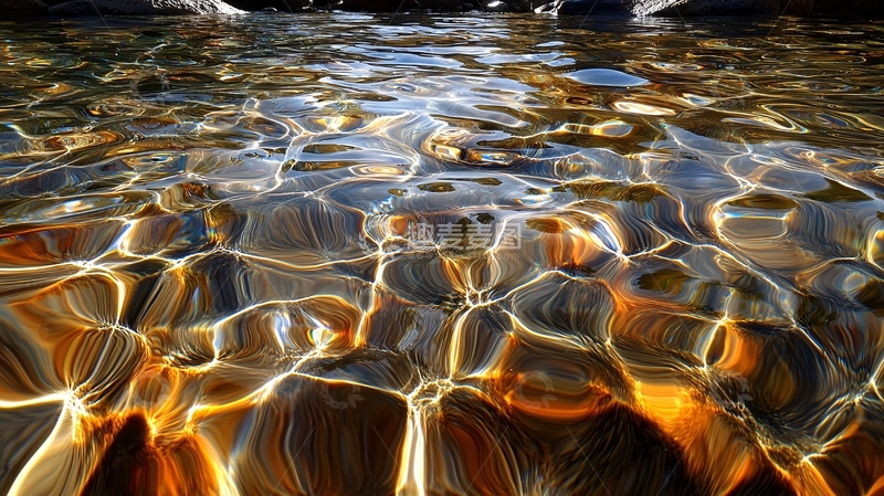 高清大图下载【趣麦麦图】阳光在水面上的波光粼粼