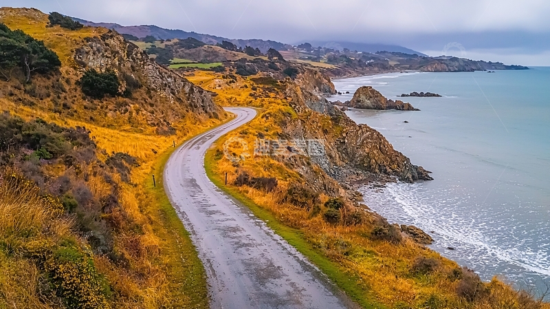 高清大图下载【趣麦麦图】蜿蜒海岸公路美景