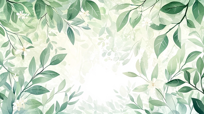 高清大图下载【趣麦麦图】清新绿色叶子背景图