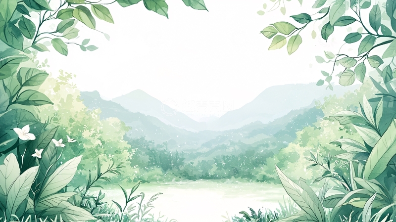 高清大图下载【趣麦麦图】清新森林山水