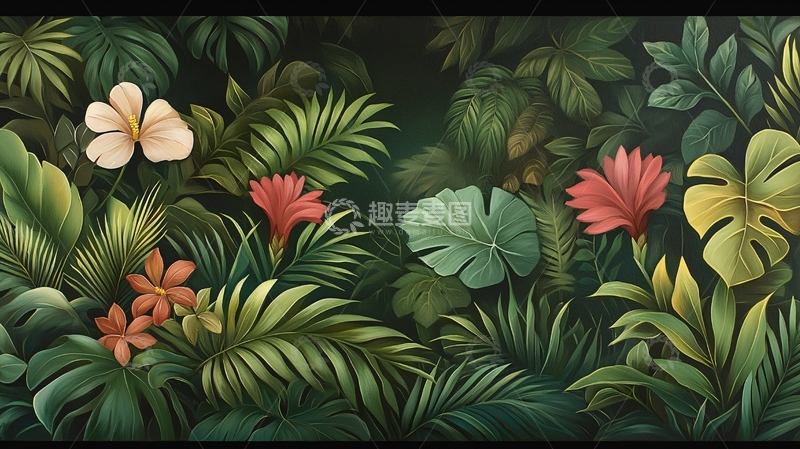 高清大图下载【趣麦麦图】-热带植物花卉