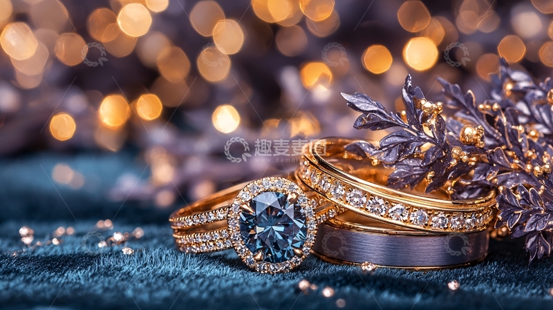 高清大图下载【趣麦麦图】婚礼戒指特写